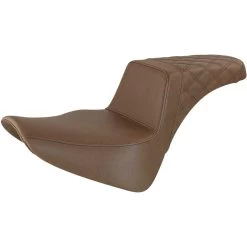 Saddlemen Brown Rear LS Step Up Seat For 2018-2023 Harley FLDE/FLHC/FLSL