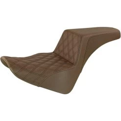 Saddlemen Brown Front LS Step Up Seat For 2018-2023 Harley FLDE/FLHC/FLSL