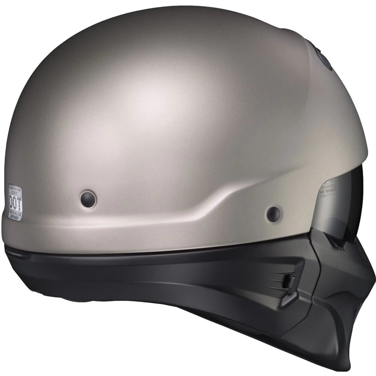 Scorpion Covert Evo Convertible Helmet - Titanium 4 Scorpion Covert Evo Convertible Helmet - Titanium - Image 4