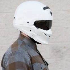 Scorpion Covert White Convertible Helmet -Cycling Equipment Shop Scorpion Covert Motorcycle Helmet White 3 12278.1508952223