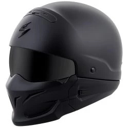 Scorpion Covert Convertible Helmet -Cycling Equipment Shop Scorpion Covert Helmet Black front ang2 73613.1477319180