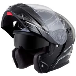 Scorpion EXO-GT920 Satellite Modular Helmet -Cycling Equipment Shop Scorpion EXO GT920 Satellite Silver open 45677.1459949842