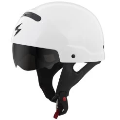 Scorpion Covert White Convertible Helmet -Cycling Equipment Shop Scorpion covert white half Helmet 26544.1508334365