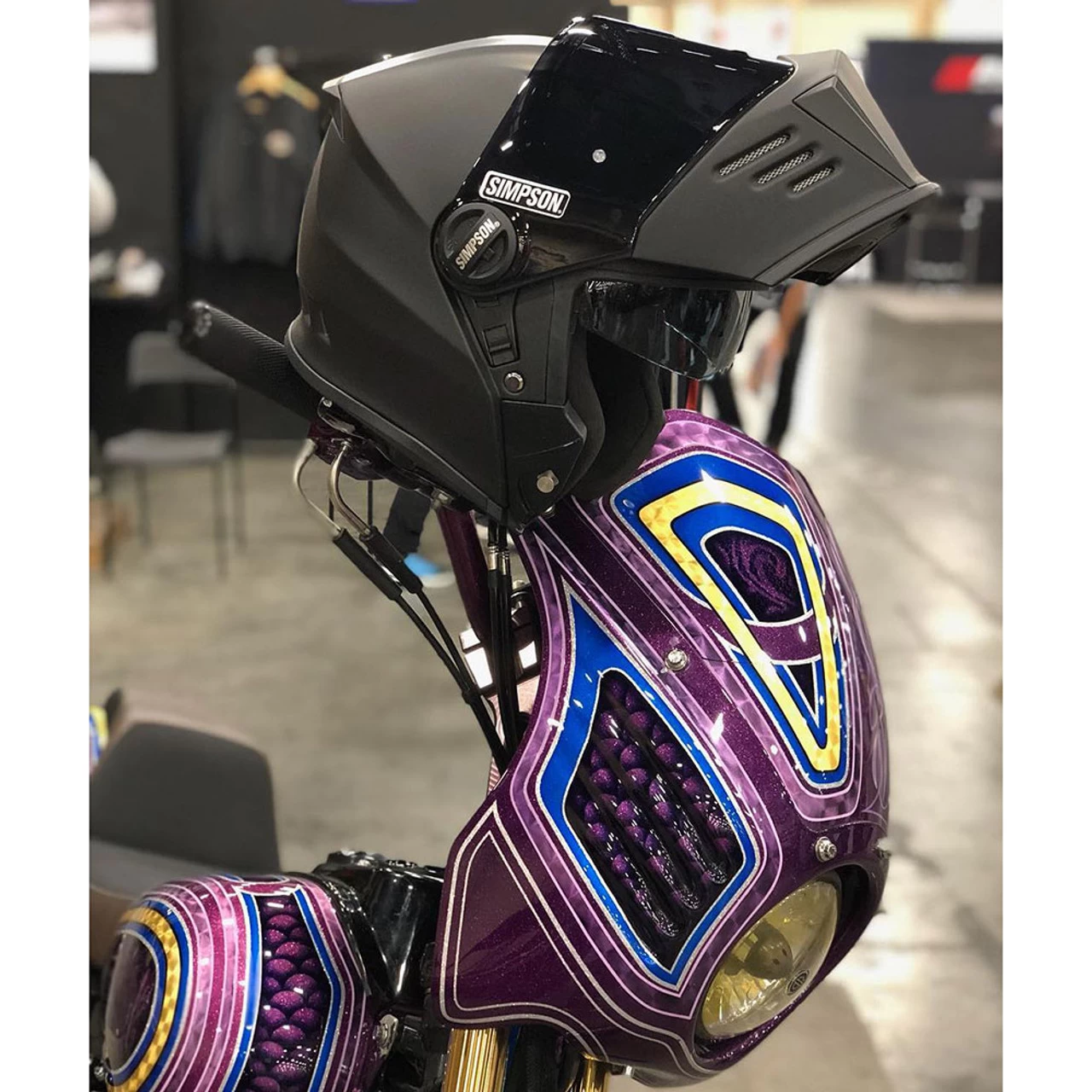 Simpson Mod Bandit Helmet - Matte Black 10 Simpson Mod Bandit Helmet - Matte Black - Image 10