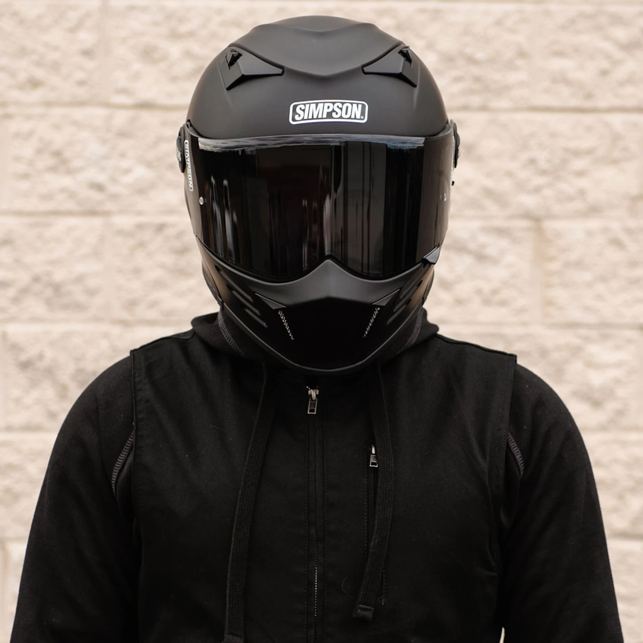 Simpson Mod Bandit Helmet - Matte Black 6 Simpson Mod Bandit Helmet - Matte Black - Image 6