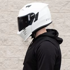 Simpson Mod Bandit Helmet - White -Cycling Equipment Shop Simpson Mod Bandit White Shields Action 3 52254.1546545839