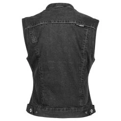 Speed And Strength Glory Daze Women's Denim Vest - Black -Cycling Equipment Shop Speed and Strength Glory Daze Black Vest Back 12868.1500312907