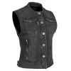 Speed And Strength Glory Daze Women's Denim Vest - Black