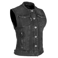 Speed And Strength Glory Daze Women's Denim Vest - Black
