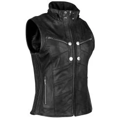 Speed And Strength Hell's Belles™ Women's Leather Vest -Cycling Equipment Shop SpeedandStrength HellsBelles Motorcycle Vest Black 40454.1470229361