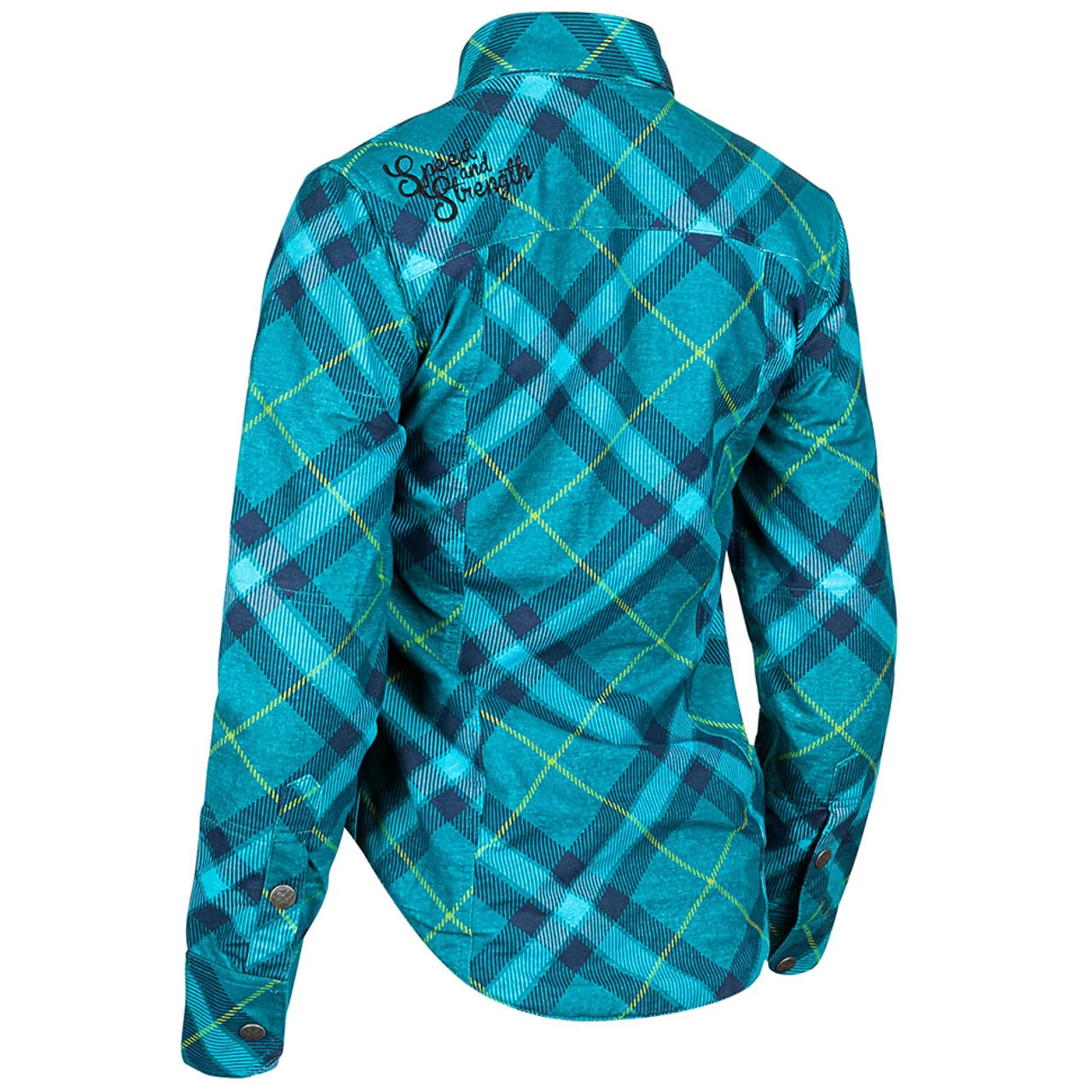 Speed And Strength Cross My Heart Women's Armored Moto Shirt - Teal 3 Speed And Strength Cross My Heart Women's Armored Moto Shirt - Teal - Image 3