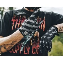 Thrashin Supply Stealth Stars & Bolts Gloves - Black/Grey -Cycling Equipment Shop Thrashin Supply Stealth Stars Bolts Gloves Black Grey 4 78469.1671734069