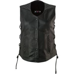 Z1R Women's Gaucha Leather Vest