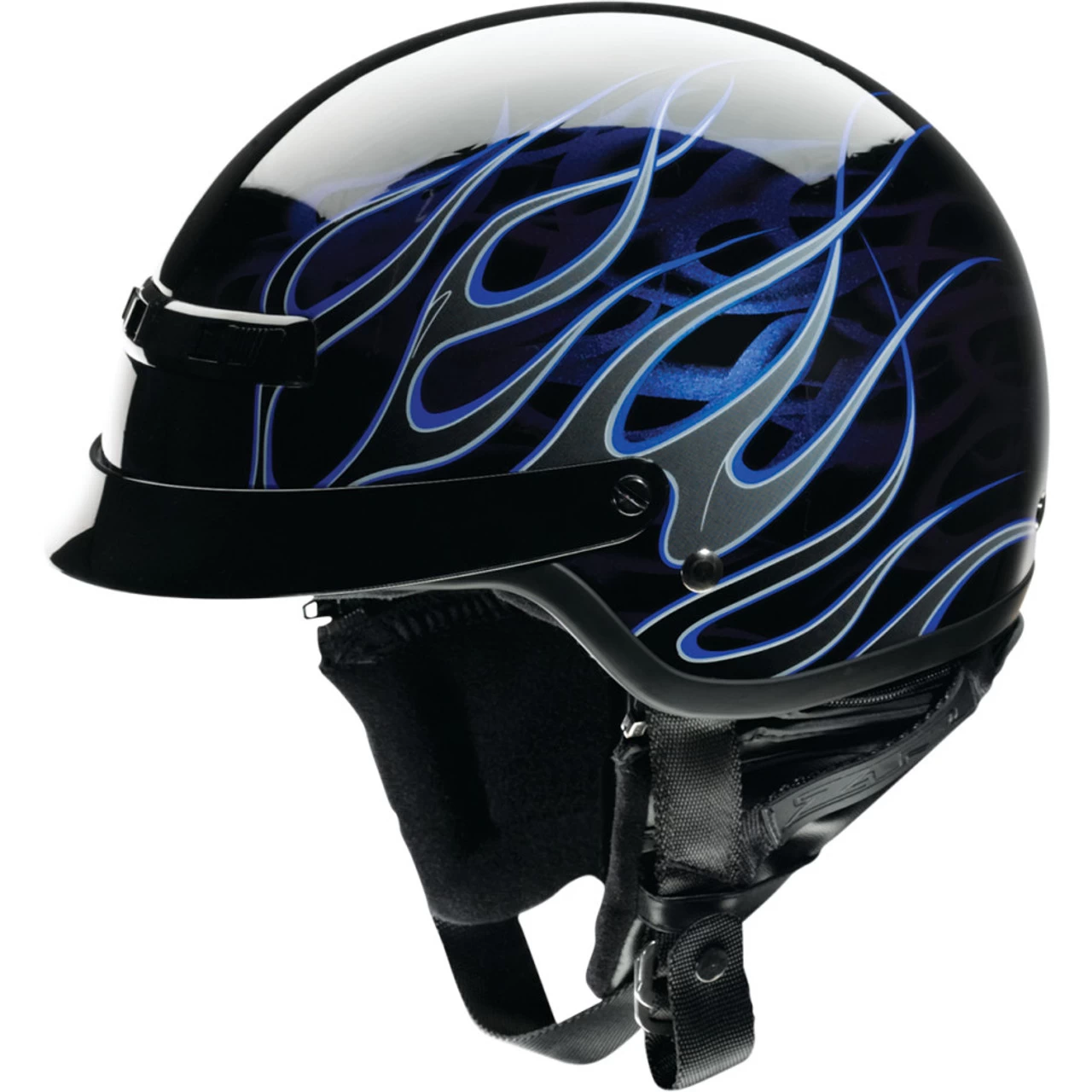 Z1R Nomad Hellfire Helmet - Black/Blue 1 Z1R Nomad Hellfire Helmet - Black/Blue