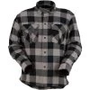 Z1R Duke Flannel Shirt - Grey/Black