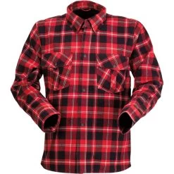 Z1R Duke Flannel Shirt - Red/Black/White