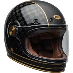 Bell Bullitt Helmet - Carbon RSD Check It Matte/Gloss Black -Cycling Equipment Shop bell bullitt carbon culture helmet rsd check it matte gloss black clear shield front right 86139.1569333646