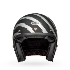 Bell Custom 500 Helmet - Vertigo Matte Black/Silver -Cycling Equipment Shop bell custom 500 se culture classic open face motorcycle helmet vertigo matte black silver 3 09512.1633099706