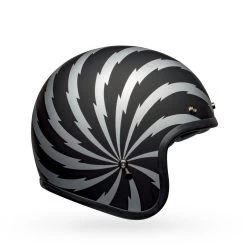 Bell Custom 500 Helmet - Vertigo Matte Black/Silver -Cycling Equipment Shop bell custom 500 se culture classic open face motorcycle helmet vertigo matte black silver 4 92970.1633099705