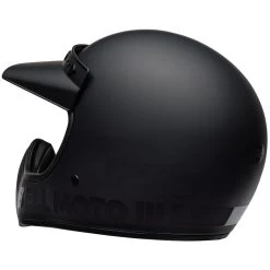 Bell Moto 3 Classic Helmet - Matte/Gloss Blackout -Cycling Equipment Shop bell moto 3 culture helmet classic matte gloss blackout back left 66925.1536152140