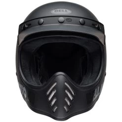 Bell Moto 3 Classic Helmet - Matte/Gloss Blackout -Cycling Equipment Shop bell moto 3 culture helmet classic matte gloss blackout front 06441.1536152146