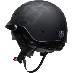 Bell Pit Boss Helmet - Flames Matte Black/Gray -Cycling Equipment Shop bell pit boss cruiser helmet flames matte black gray back left 94762.1569509634