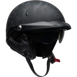 Bell Pit Boss Helmet - Flames Matte Black/Gray -Cycling Equipment Shop bell pit boss cruiser helmet flames matte black gray front right 69358.1569509633