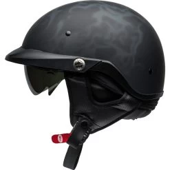 Bell Pit Boss Helmet - Flames Matte Black/Gray -Cycling Equipment Shop bell pit boss cruiser helmet flames matte black gray left 54914.1569509635
