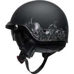 Bell Pit Boss Helmet - Roses Matte Black/Gunmetal -Cycling Equipment Shop bell pit boss cruiser helmet roses matte black gunmetal back left 65744.1569508305