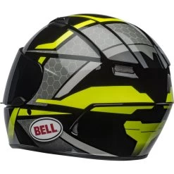 Bell Qualifier Flare Helmet - Gloss Black/Hi-Viz -Cycling Equipment Shop bell qualifier street helmet flare gloss black hi viz back left 49641.1609271106