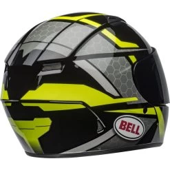 Bell Qualifier Flare Helmet - Gloss Black/Hi-Viz -Cycling Equipment Shop bell qualifier street helmet flare gloss black hi viz back right 10226.1609271099