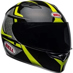 Bell Qualifier Flare Helmet - Gloss Black/Hi-Viz -Cycling Equipment Shop bell qualifier street helmet flare gloss black hi viz front right 46219.1609271105