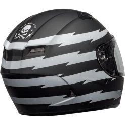 Bell Qualifier Z-Ray Helmet - Matte Black/White -Cycling Equipment Shop bell qualifier street helmet z ray matte black white back right clear shield 69380.1609267980