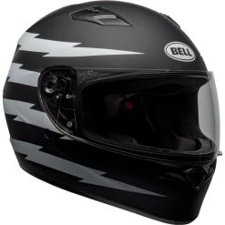 Bell Qualifier Z-Ray Helmet - Matte Black/White -Cycling Equipment Shop bell qualifier street helmet z ray matte black white front right clear shield 32008.1609267984