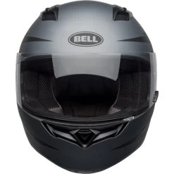 Bell Qualifier Z-Ray Helmet - Matte Gray/Black -Cycling Equipment Shop bell qualifier street helmet z ray matte gray black front clear shield 98834.1609268125