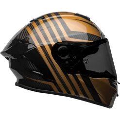 Bell Race Star Flex DLX Helmet - Gloss Black/Gold -Cycling Equipment Shop bell race star flex dlx street helmet matte gloss black gold right 05224.1609350975
