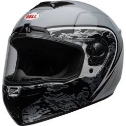 Bell SRT Helmet - Assassin Gloss Gray/White Camo 16 Bell SRT Helmet - Assassin Gloss Gray/White Camo -Cycling Equipment Shop bell srt street helmet assassin gloss gray white camo clear shield front left 18911.1568914013