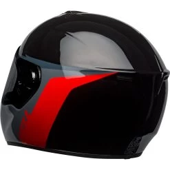 Bell SRT Helmet - Razor Gloss Black/Gray/Red -Cycling Equipment Shop bell srt street helmet razor gloss black gray red back left 40361.1611087258