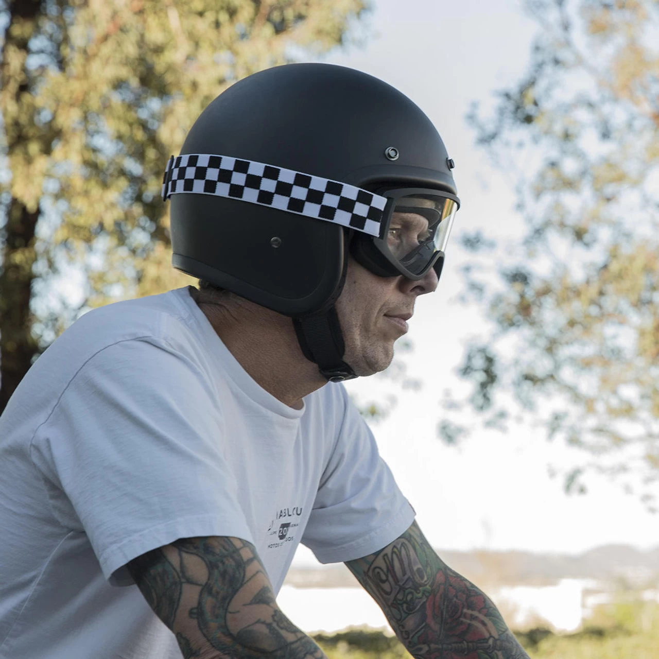 Biltwell Moto 2.0 Goggles - Checkers Black 5 Biltwell Moto 2.0 Goggles - Checkers Black - Image 5