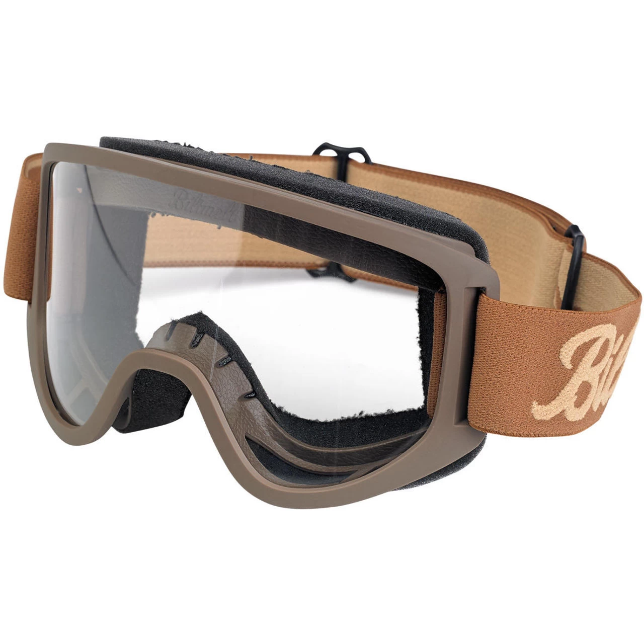 Biltwell Moto 2.0 Goggles - Script Chocolate 1 Biltwell Moto 2.0 Goggles - Script Chocolate