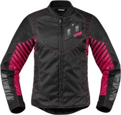 Icon Wireform Women's Textile Jacket -Cycling Equipment Shop icon womens wireform motorcycle jacket pink 63684.1456850358