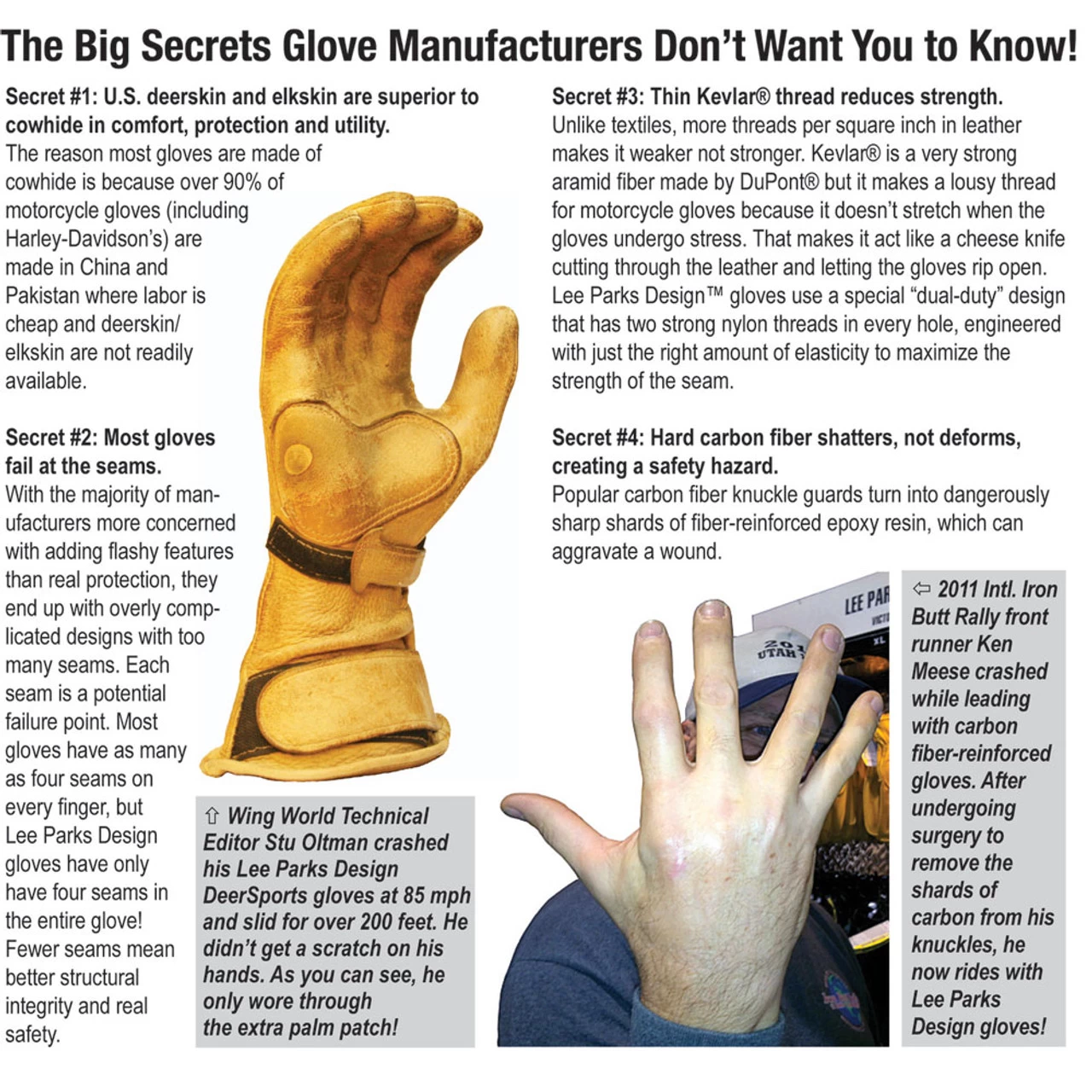 Lee Parks Design DeerTours Outseam Gloves 4 Lee Parks Design DeerTours Outseam Gloves - Image 4