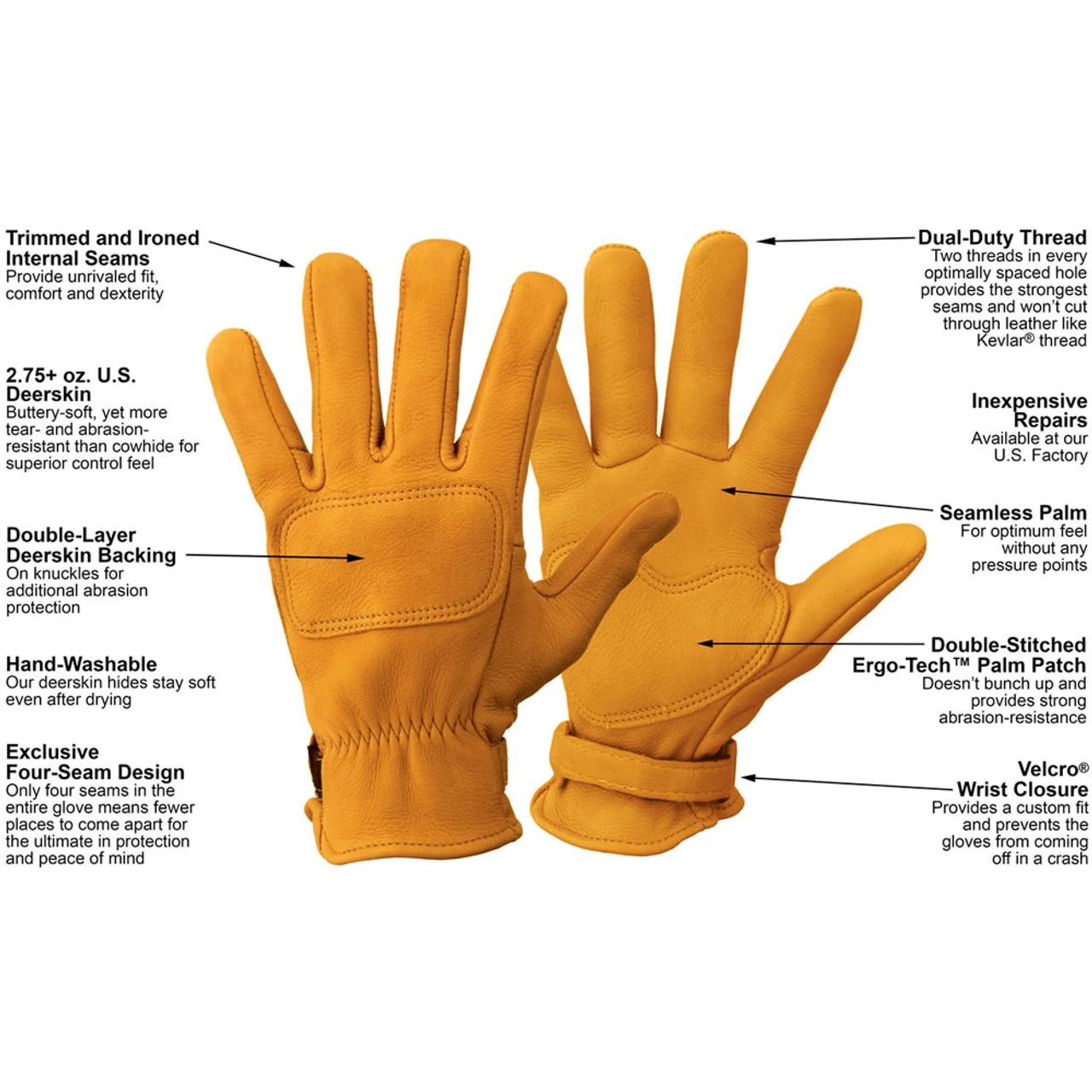 Lee Parks Design DeerTours Outseam Gloves 3 Lee Parks Design DeerTours Outseam Gloves - Image 3